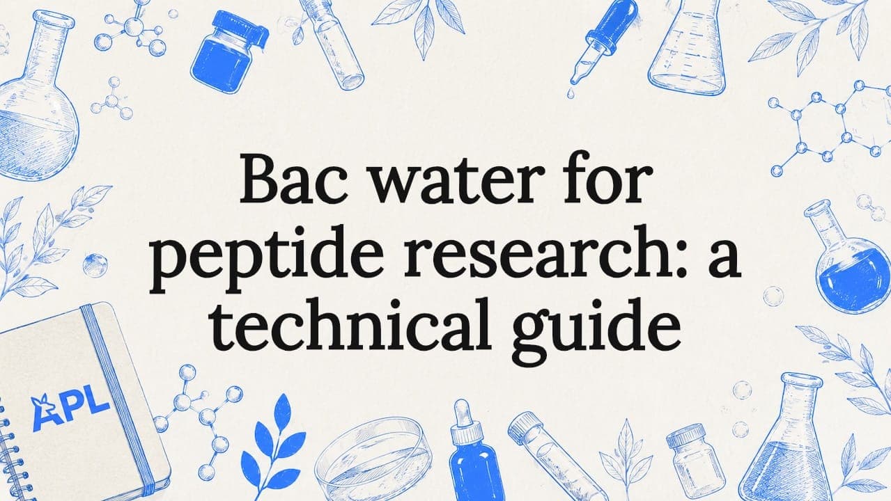 Bac water for peptide research: a technical guide