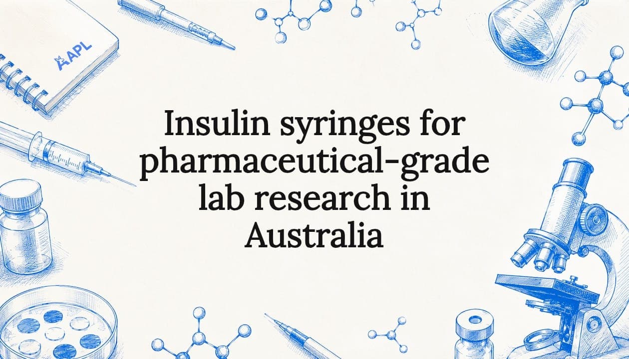 Insulin syringes for pharmaceutical-grade lab research in Australia