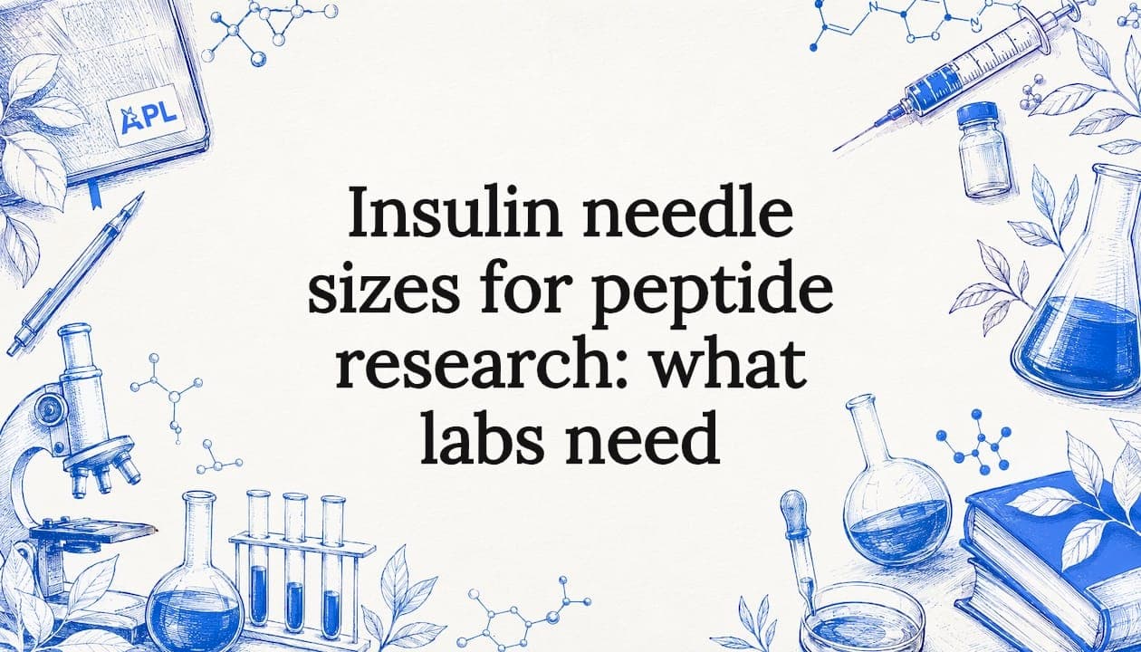 Insulin needle sizes for peptide research: what labs need