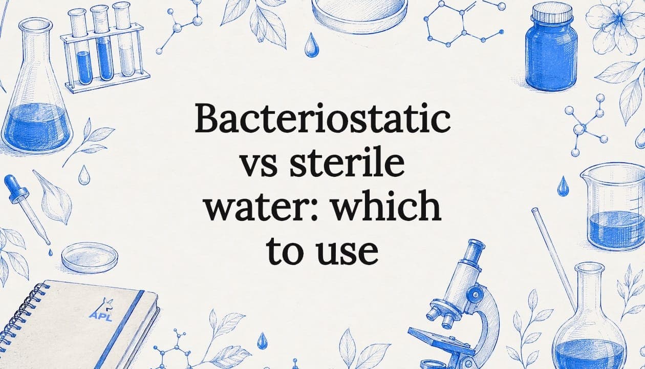 Bacteriostatic vs sterile water: which to use