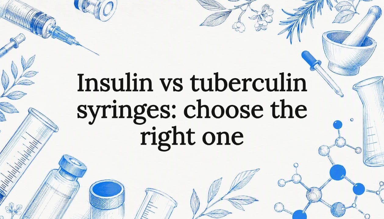 Insulin vs tuberculin syringes: choose the right one