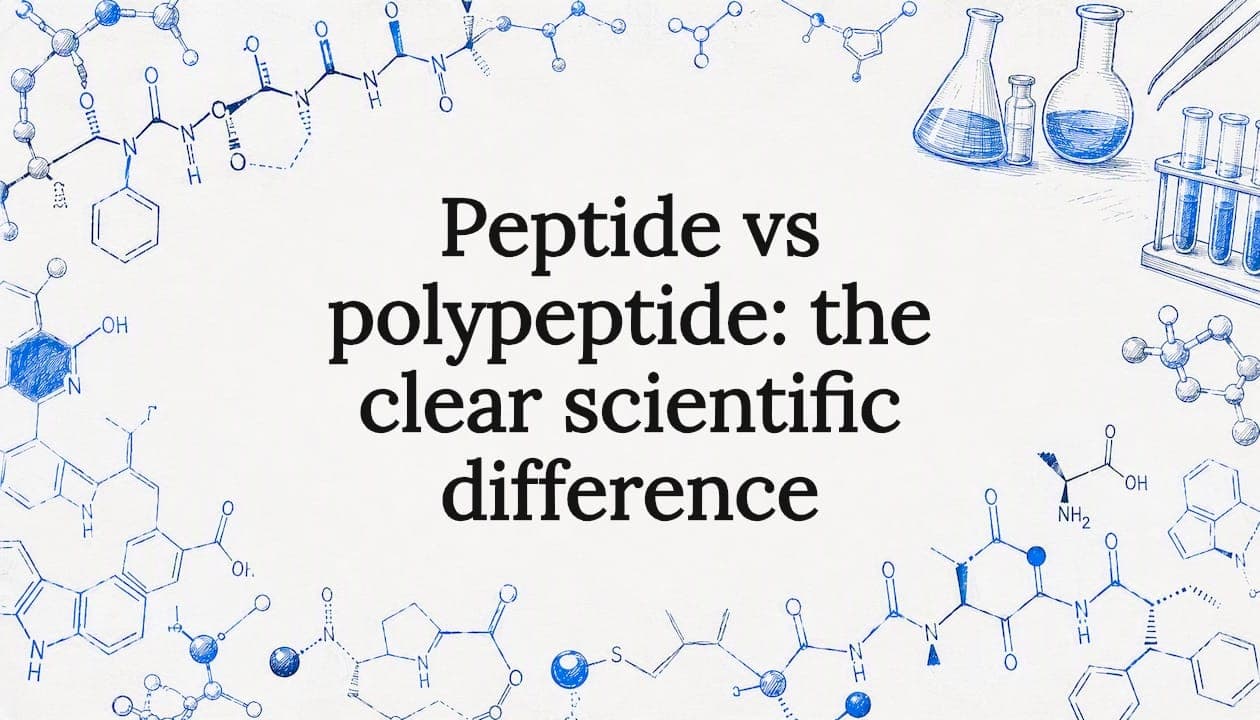Peptide vs polypeptide: the clear scientific difference