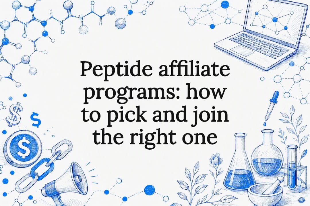 Peptide affiliate programs: how to pick and join the right one