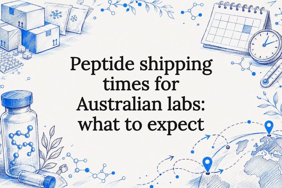 Peptide shipping times for Australian labs: what to expect