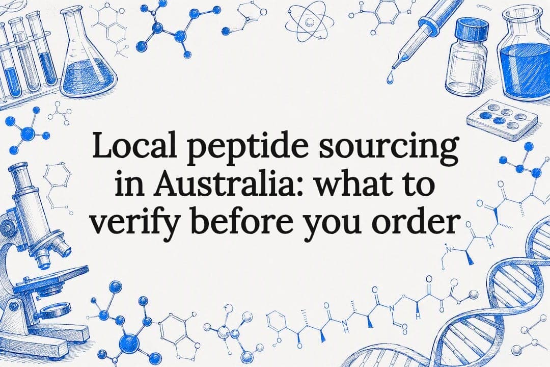Local peptide sourcing in Australia: what to verify before you order