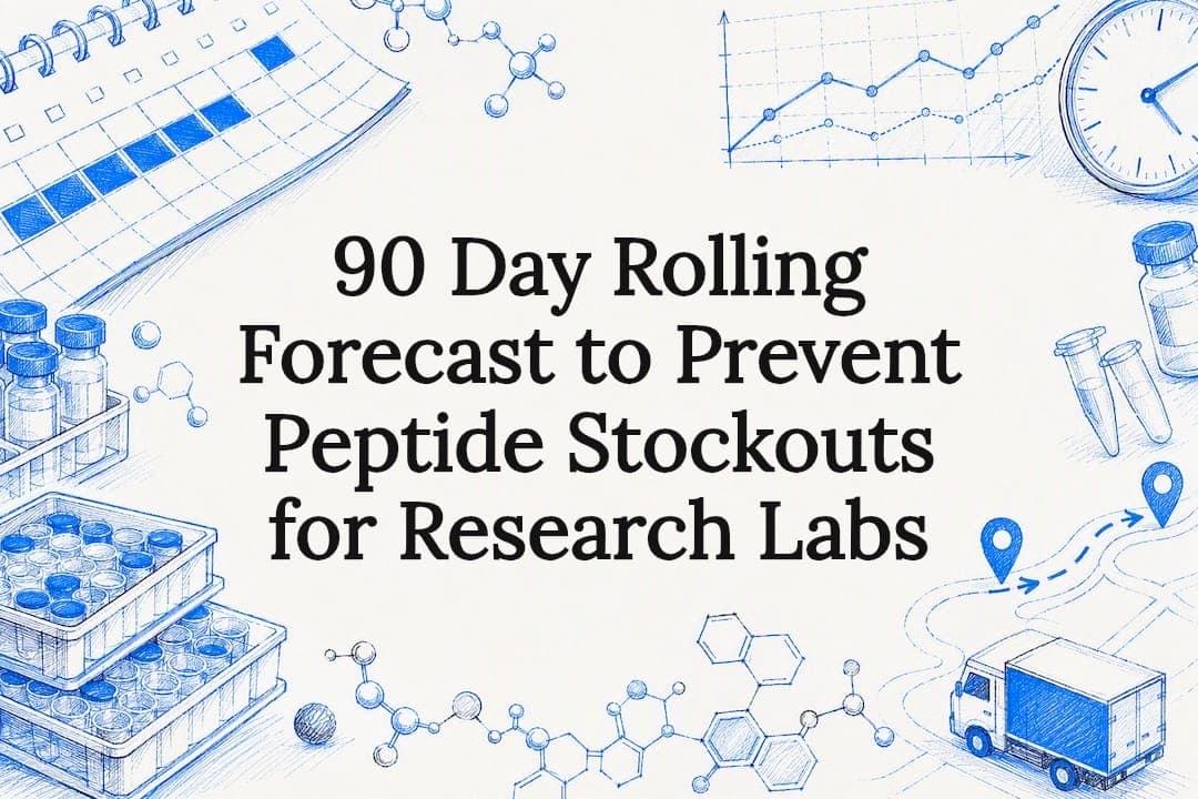 90 Day Rolling Forecast to Prevent Peptide Stockouts for Research Labs