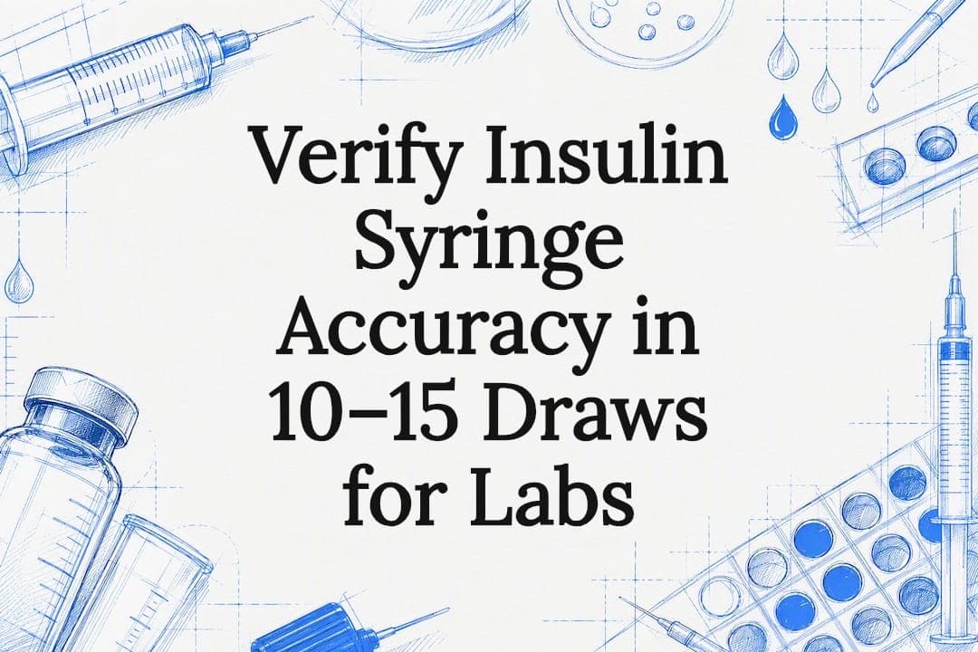Verify Insulin Syringe Accuracy in 10–15 Draws for Labs