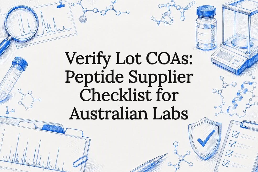 Verify Lot COAs: Peptide Supplier Checklist for Australian Labs