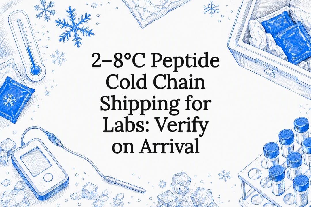 2–8°C Peptide Cold Chain Shipping for Labs: Verify on Arrival