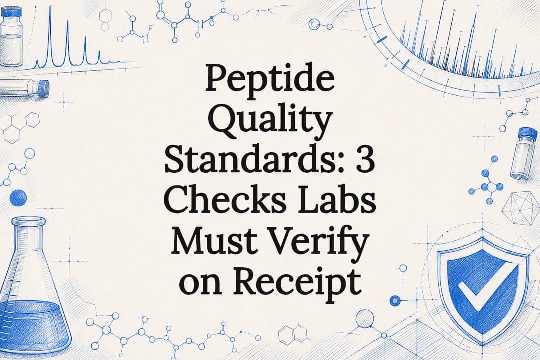 Peptide Quality Standards: 3 Checks Labs Must Verify on Receipt