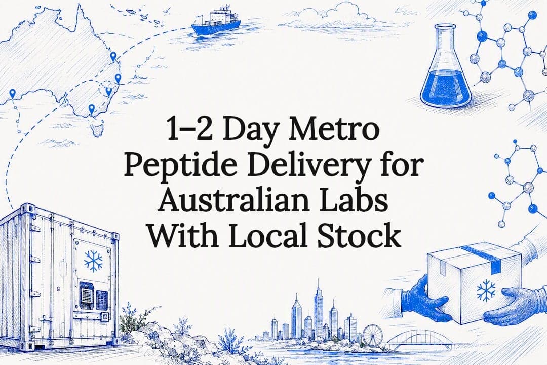 1–2 Day Metro Peptide Delivery for Australian Labs With Local Stock