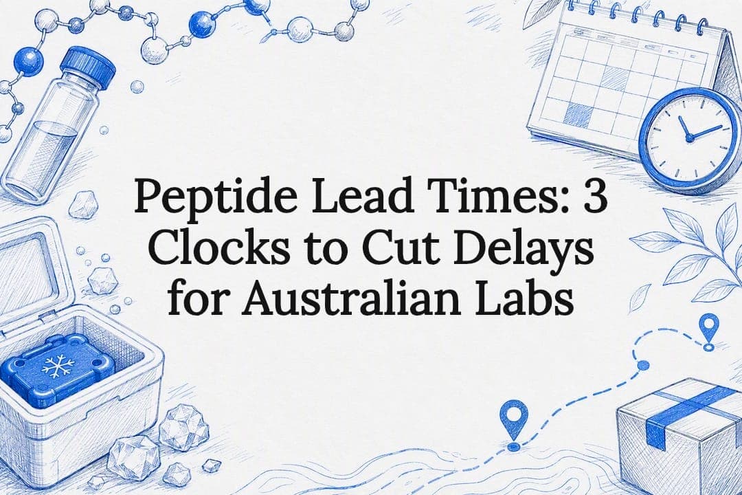 Peptide Lead Times: 3 Clocks to Cut Delays for Australian Labs