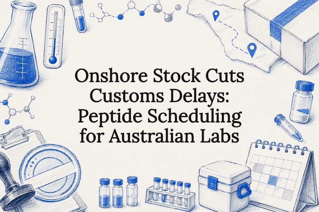 Onshore Stock Cuts Customs Delays: Peptide Scheduling for Australian Labs