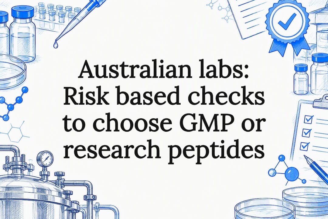 Australian labs: Risk based checks to choose GMP or research peptides