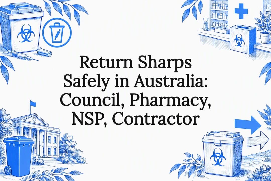 Return Sharps Safely in Australia: Council, Pharmacy, NSP, Contractor