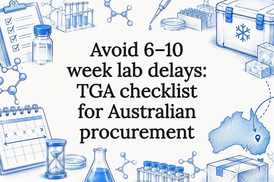 Avoid 6–10 week lab delays: TGA checklist for Australian procurement