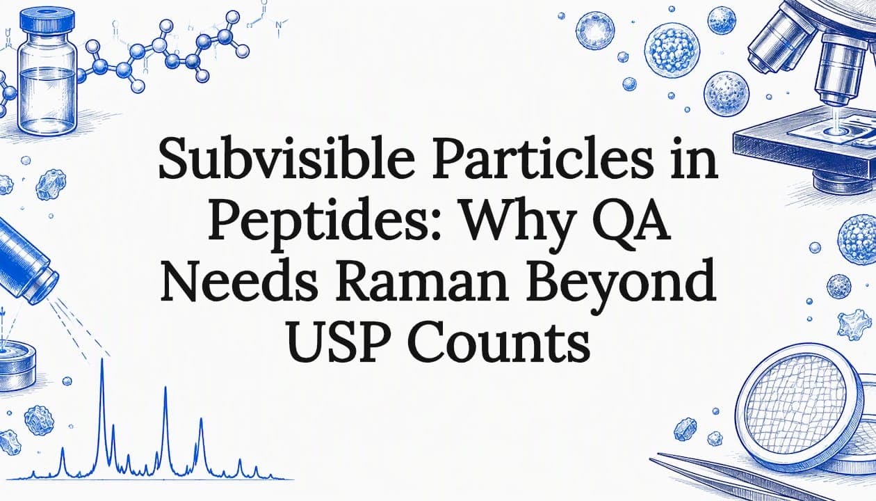 Subvisible Particles in Peptides: Why QA Needs Raman Beyond USP Counts