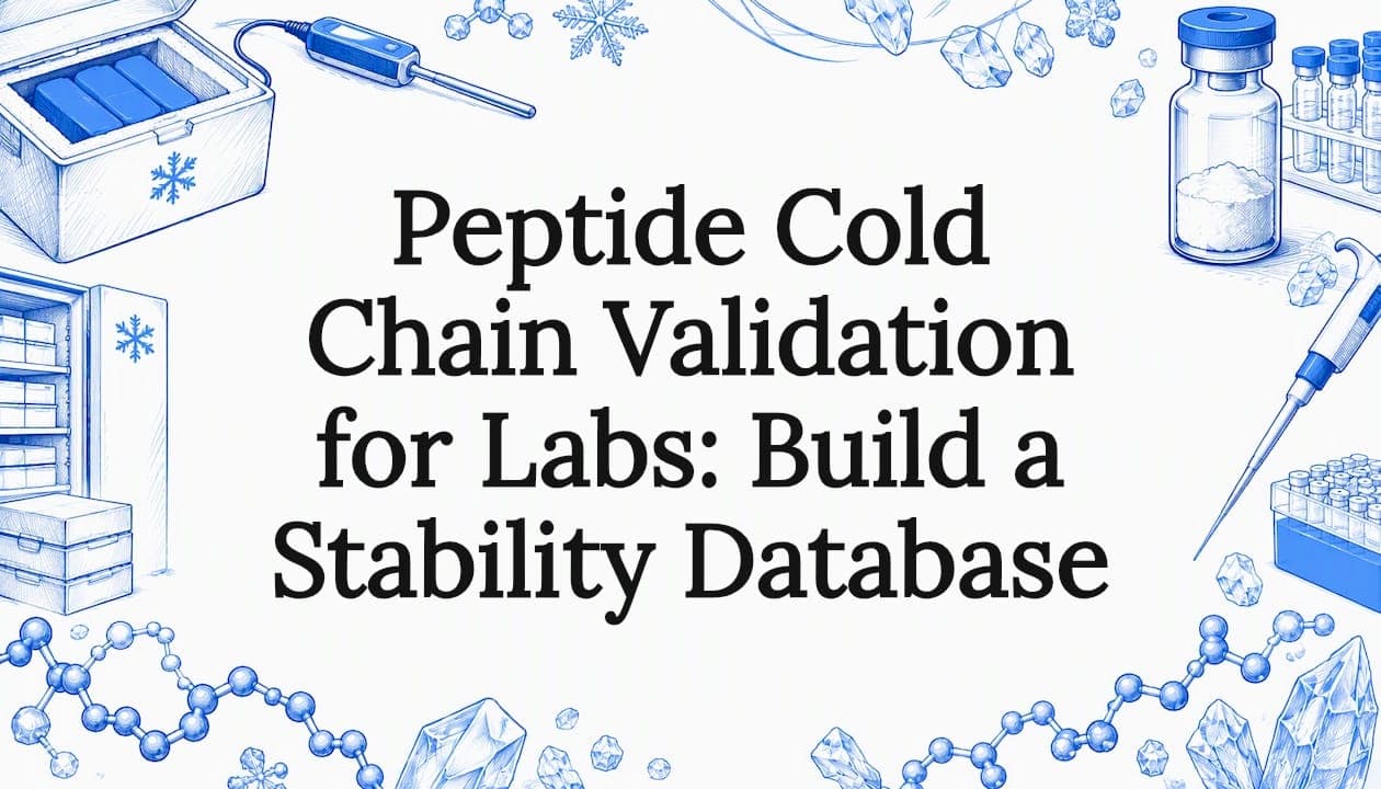Peptide Cold Chain Validation for Labs: Build a Stability Database